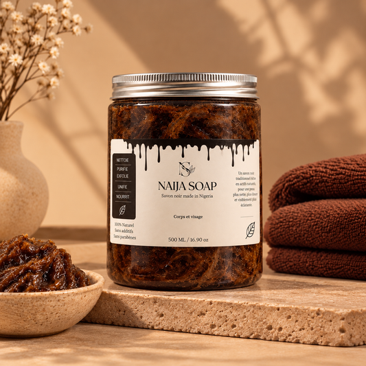 Savon noir africain pour les taches brunes